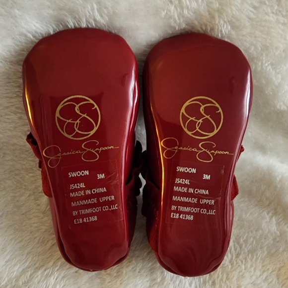 🆕️ Red Ballet Flats, Baby Size 3 (6-9M) [NWT!] - Picture 3 of 10